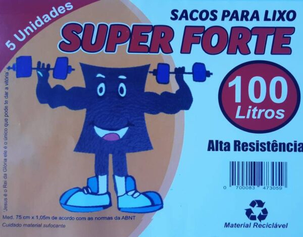 Super Forte Saco De Lixo 100 Lts