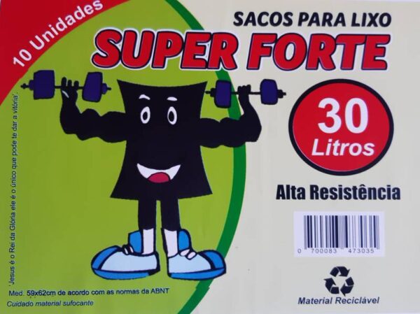 Super Forte Saco De Lixo  30 Lts