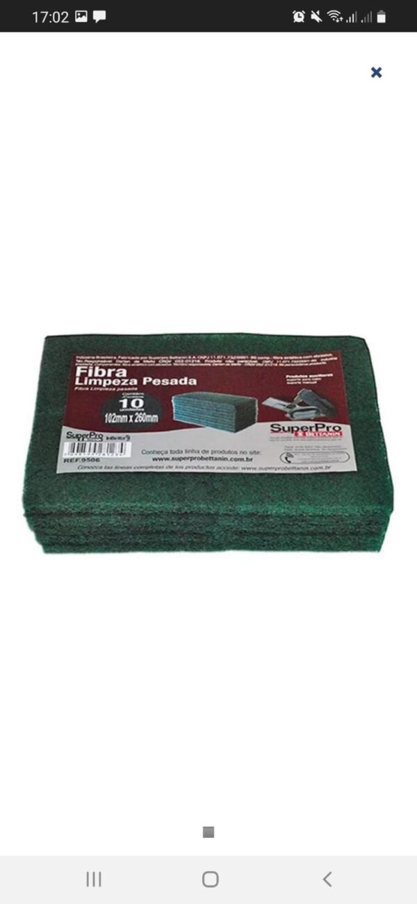 Fibra Limp Pesada c/10 9506